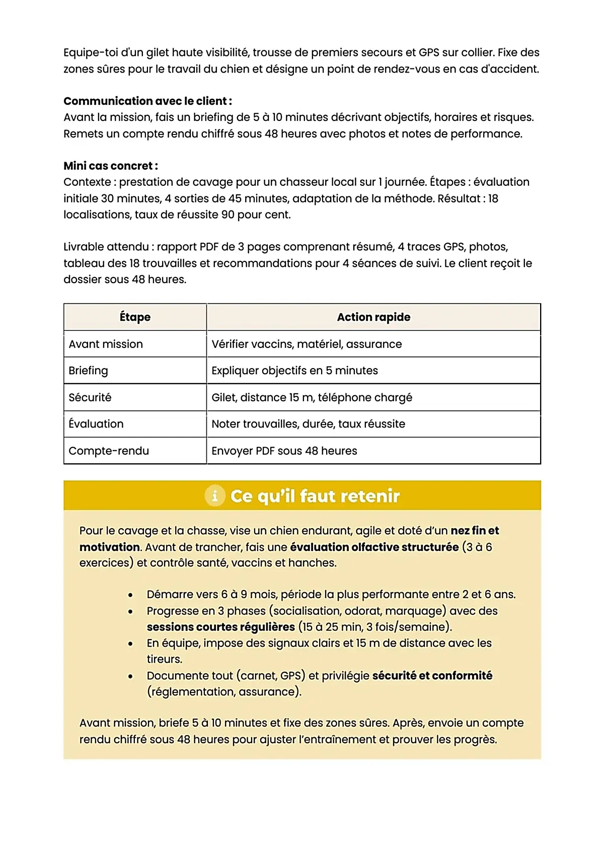 Example Fiche de Révision BP Éducateur Canin